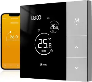 Beok Thermostat Fussbodenheizung Smart, Wifi Raumthermostat Digital für Wasser F