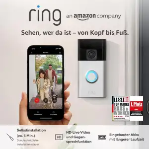 Ring Akku-Videotürklingel (Battery Video Doorbell) (2024) | WLAN-Videotürklingel