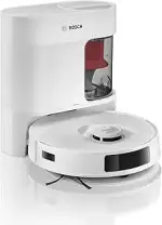 Bosch Spotless + BCRD1W Saugroboter mit Wischfunktion, 11.000 Pa Saugkraft, Wischpad, Trocken-Ser...