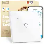 MOES Smart Alexa Wlan Lichtschalter ohne Neutralleiter, Wifi Touch Schalter Unterputz mit Speiche...