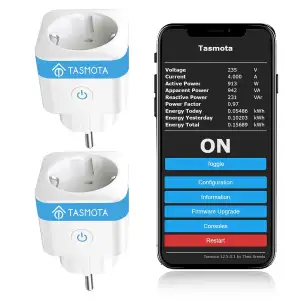 Eightree Tasmota WLAN Steckdose mit Energiemessung in Echtzeit – Smart Plug für 