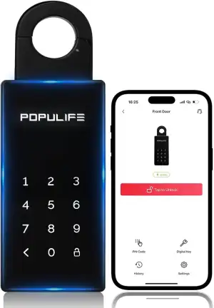 【Aktualisierte Version 2025】Populife Smart Schlüsselsafe，Bluetooth-Elektronische