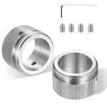 2 Stück 304 Edelstahl Heizkörperventil Adapter, Thermostatkopf Adapter mit Riffelung für M30×1.5 ...