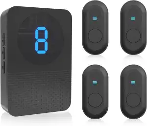 CallToU Caregiver Call Button Wireless Call Bell Alert Button for Seniors/Patien