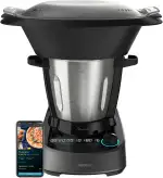 Cecotec Multifunktions-Küchenmaschine Mambo 11090, 1600W, 37 Funktionen, APP, Waage, 3,3L Edelstahlkrug, Spülmaschinenfest, Rezeptbuch und Zubehör, Selbstreinigung, MamboMix-Löffel