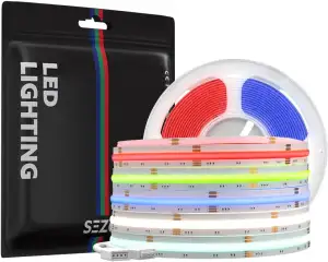 SEZO FCOB RGBW LED Streifen RGBWW COB LED Strip Flexible RGB+Warmweiß(3000K) Hoh