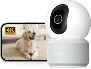 Anona Pano 4K UHD Innenüberwachungskamera, 360° Auto-Tracking, Wi-Fi 6, Personen