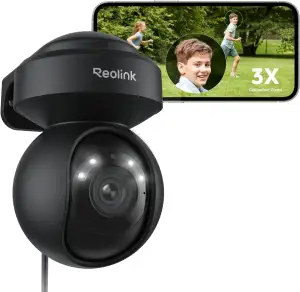 Reolink 5MP PTZ Überwachungskamera Aussen WLAN, 3X Optischer Zoom, 2,4/5GHz WLAN