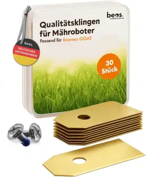 BEOS 30x Premium Titan Ersatzmesser & Schrauben mit Sicherung - Kompatibel mit d