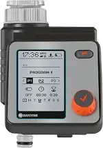 Gardena Bewässerungssteuerung Master: Automatische und zeitsparende Bewässerung, 6 Zeitpläne, LCD...