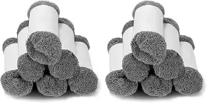 12 Stück Mikrofaserpads für Tosima W5/W2/W3 Wischroboter, wiederverwendbar, masc