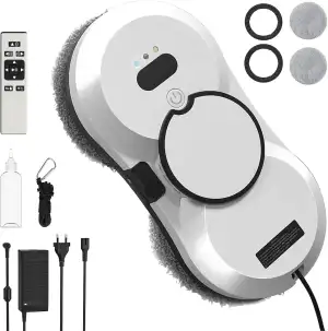 Fensterputzroboter mit Automatischem Wasserstrahl, 5600Pa Fensterreiniger Robote