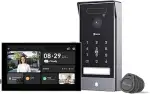 EZVIZ 4K Türsprechanlage mit Türöffner und 8" Touchscreen-Monitor, 2 Draht Bus, Türklingel mit Ka...