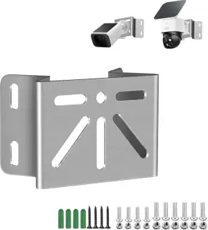 Halterung für Eufy Security SoloCam S340, Außenwand Eckmontage, Edelstahl Weitwi