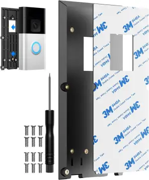 Ring-Türklingel-Montageplatte Halterung,selbstklebende Türklingel Halterung mit 