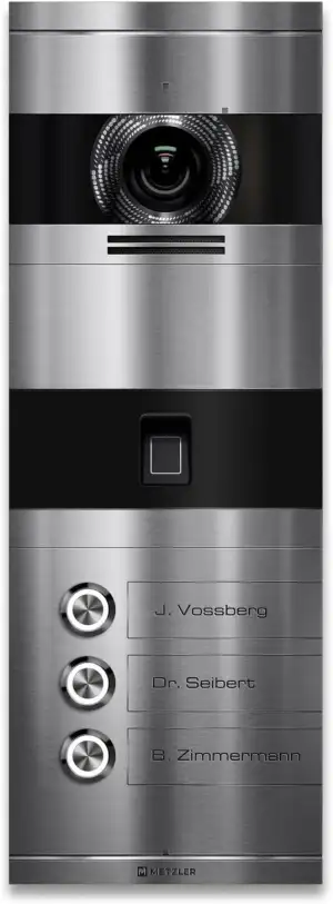 Metzler VDM10 2.0 Video Sprechanlage mit Kamera, Fingerprint, Smartphone App, SI