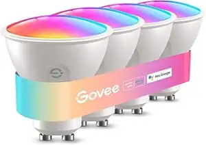 Govee Glühbirne GU10 LED RGBWW, Smarte Glühbirne Funktioniert mit Matter, Alexa,