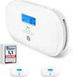 X-Sense Kohlenmonoxid Melder, TÜV Rheinland Zertifiziert, 10 Jahre Sensor, CO Melder mit austauschbarer Batterie und digitalem Display, Kohlenmonoxid-Melder mit Testknopf, XC0C-SR, 2 Stück