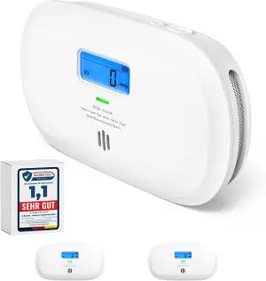 X-Sense Kohlenmonoxid Melder, TÜV Rheinland Zertifiziert, 10 Jahre Sensor, CO Me