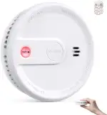 X-Sense Rauchmelder mit 10-Jahres-Batterie, Zertifiziert nach EN 14604, Brandmelder mit Magnethalterung, Standby ohne LED-Blinksignal, Test-/Stummschaltungstaste, ultraschlank, XS0G-SN, 1 Stück