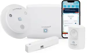 Homematic IP Starter Set Alarm, Smart Home, digitaler Fenstersensor, Bewegungsme