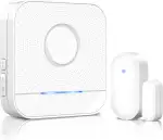 Tür Fenster Sensor Klingel BITIWEND Fenster Türsensor mit Magnetsensor 182M Reichweite 58 Klingeltöne mit LED-Anzeige für Zuhause, Garage, Laden