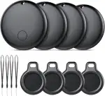 Air Tracker Tag Android Smart Tag, Schlüsselfinder KeyFinder kompatibel mit Google Mein Gerät Finden APP (Android NUR), Bluetooth Key Finder für Gepäck/Taschen/Koffer/Brieftasche (4er Pack)