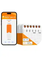 Refoss WLAN 2-Kanal Smart Relais Schalter, 16A – Rolladenschalter & Lichtschalter für Smart Home, mit Stromverbrauchsmessung, lokale API, kompatibel mit Home Assistant, Alexa & Google (2 Stück)