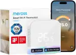 Meross Thermostat Matter Heizungsthermostat Heizung Smart Digital WLAN Raumthermostat für Fußbodenheizung & Boiler, Intelligente Wandthermostat kompatibel mit Alexa, Siri & Google, Home Assistant