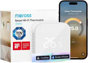 Meross Thermostat Matter Heizungsthermostat Heizung Smart Digital WLAN Raumtherm