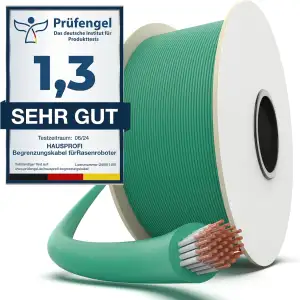 150m Universal Begrenzungskabel für Mähroboter, HAUSPROFI Begrenzungsdraht aus verzinntem Kupfer ...