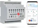 Automat-on Fußbodenheizungscontroller 230V | Fussbodenheizung Steuerung Zigbee CH8Z für 8 Räume | Steuerung Fußbodenheizung mit Tuya, SmartLife oder ohne App | Kompatibel mit Alexa, Google Home