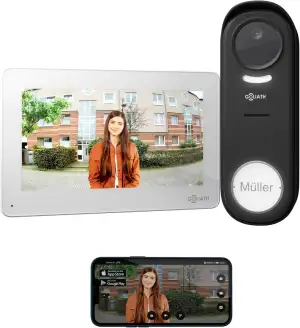 GOLIATH® Funkklingel mit Kamera & Gegensprechanlage [MIT SMARTPHONE-APP] - Türkl