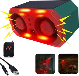 Solar Außen Bewegung ssensor Sirene - personalisierte Aufnahmesirene und Blitzli