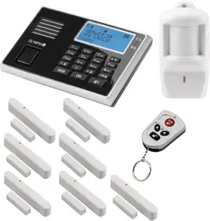 Olympia Protect 9061 Sicherheit Plus Alarmanlage GSM Funk Set 1 x Bewegungsmelde