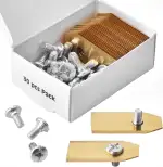 30 Stück Titan-Klingenmesser, Roboter-Rasenmähermesser für alle Husqvarna Automower Gardena Roboter-Rasenmähermesser mit Titan-Carbit-Legierung – Rasenmähermesser Titan mit 30 Schrauben