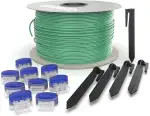 AUPROTEC Universal Begrenzungsdraht Set für Mähroboter mit 50m Begrenzungskabel + 100 Erdnägel + 20 Kabelverbinder Installationsset