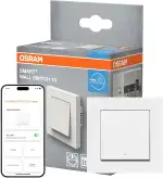 OSRAM SMART+ WiFi Matter Wandschalter, 1 Kanal, 10AX, IP20, weiß, Relais Schalter, Unterputz, 27mm