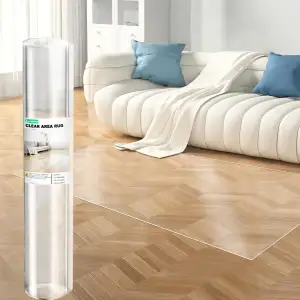 1 x 3 M Fuß durchsichtige Läufermatte aus Kunststoff, Läuferteppich für den Flur