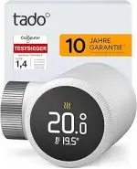 tado Smartes Heizkörperthermostat X, Heizungssteuerung per App und Smart Speaker (Alexa, Siri, Go...