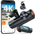 VANTRUE N4 PRO S 4K Dashcam 3 Kanal, STARVIS 2 4K+1080P+1440P Vorne Hinten Innen, 5GHz WLAN, 24h Parküberwachung mit G-Sensor, DSGVO konformes Design, Rundum-Schutz, GPS, Sprachsteuerung, Max 1TB