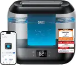 Dreo Smart Luftbefeuchter für Schlafzimmer, oben befüllbarer 4L Supergroßer Kühler Nebel Humidifier mit Öl Diffusor und Nachtlicht, 36 Stunden Laufzeit, leiser Ultraschall Luftbefeuchter Zuhause