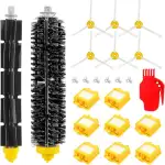 ABClife Roomba Ersatzteile zubehör für iRobot Roomba 790 782 780 776 774 772 770 760 700 Serie 23 teilig Bürsten Filter Ersatzset (23 in 1)