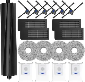 19 Stück Zubehör für Ecovacs Deebot X2 Omni/ X2/ X2 Pro Saugroboter Roboter,1 Ha