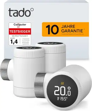 tado Smartes Heizkörperthermostat X – Trio Pack, Heizungssteuerung per App und S