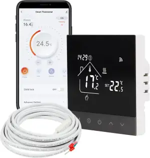TH215 WiFi Thermostat Raumregler mit Tuya Smart App – für elektrische Fußbodenhe