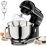 Camic Küchenmaschine - 2000W - 10 Geschwindigkeitsstufen mit Tragegriff, Edelstahl Rührschüssel (7L), Knetmaschine mit Rührhaken, Knethaken, Schlagbesen und Spritzschutz