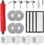 VIEWALL QV 35A Zubehör für Roborock QV 35A/QV 35S/QR 598/QR 798 Staubsauger 1 Hauptbürsten,4 HEPA...