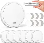 Rauchmelder 10 Jahre Batterie mit Magnethalterung, Europäischen Norm EN14604 Geprüft Feuermelder ...