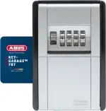 ABUS KeyGarage 787 - Schlüsselbox zur Wandmontage - für Schlüssel oder kleine Wertgegenstände - 46331 - Schwarz-Silber